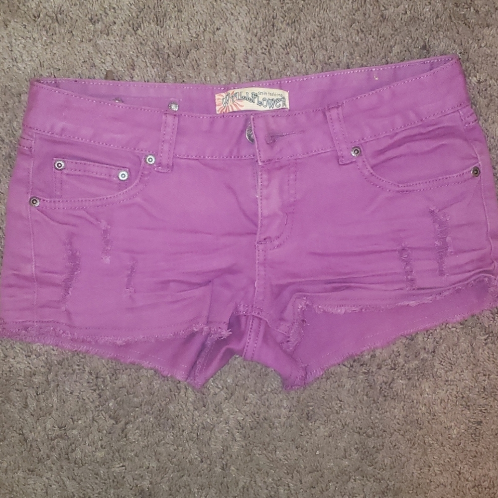 Wallflower jean shorts